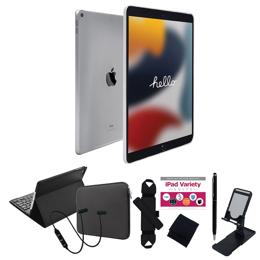 Image 739095_SLK.jpg, Product 739-095 / Price $589.99 - $799.99, Apple iPad 10.2 64GB or 256GB Tablet Bundle (9th generation, 2021) from Apple on TSC.ca's Electronics department
