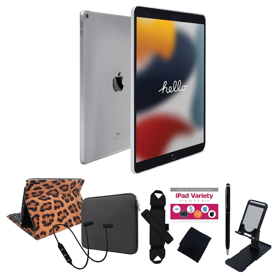 Image 739095_SLVLP.jpg, Product 739-095 / Price $589.99 - $799.99, Apple iPad 10.2 64GB or 256GB Tablet Bundle (9th generation, 2021) from Apple on TSC.ca's Electronics department