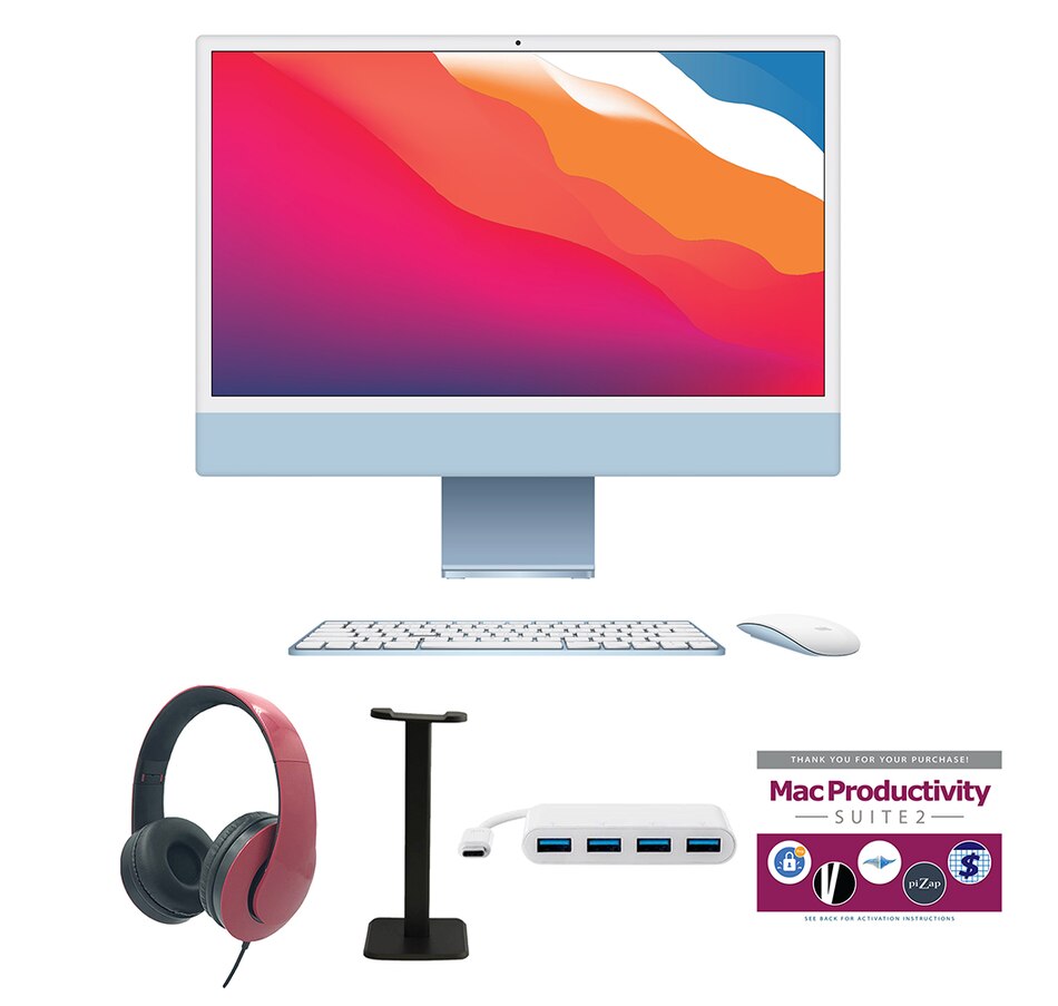 Image 739096_BLRE.jpg, Product 739-096 / Price $2,179.99, Apple iMac 24" (M3, 8-Core CPU, 8-Core GPU, 256GB SSD, 2023) from Apple on TSC.ca's Electronics department