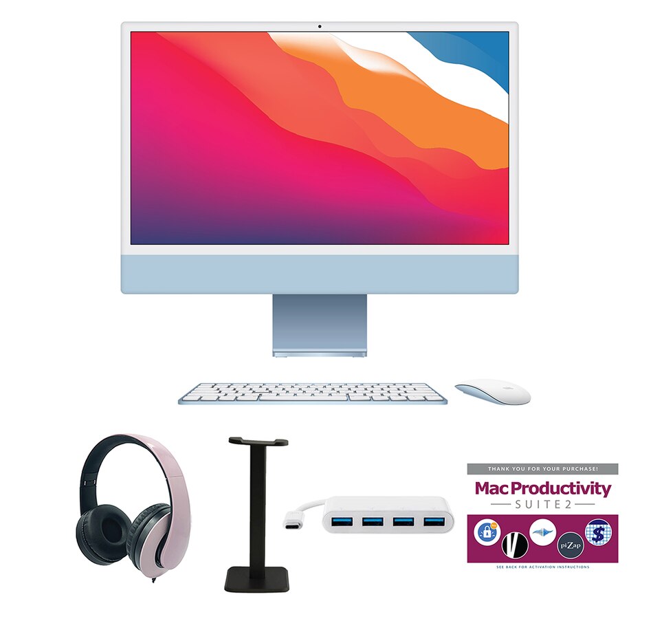 Image 739096_BLRGD.jpg, Product 739-096 / Price $2,179.99, Apple iMac 24" (M3, 8-Core CPU, 8-Core GPU, 256GB SSD, 2023) from Apple on TSC.ca's Electronics department