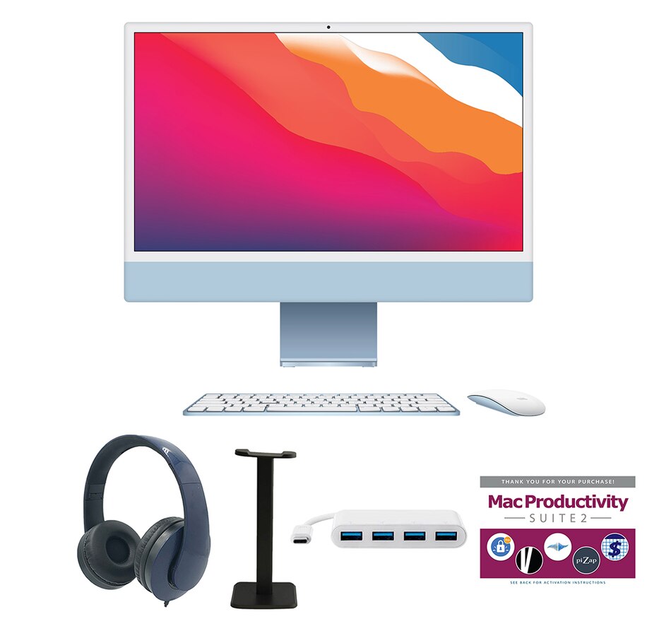 Image 739096_BWB.jpg, Product 739-096 / Price $2,179.99, Apple iMac 24" (M3, 8-Core CPU, 8-Core GPU, 256GB SSD, 2023) from Apple on TSC.ca's Electronics department