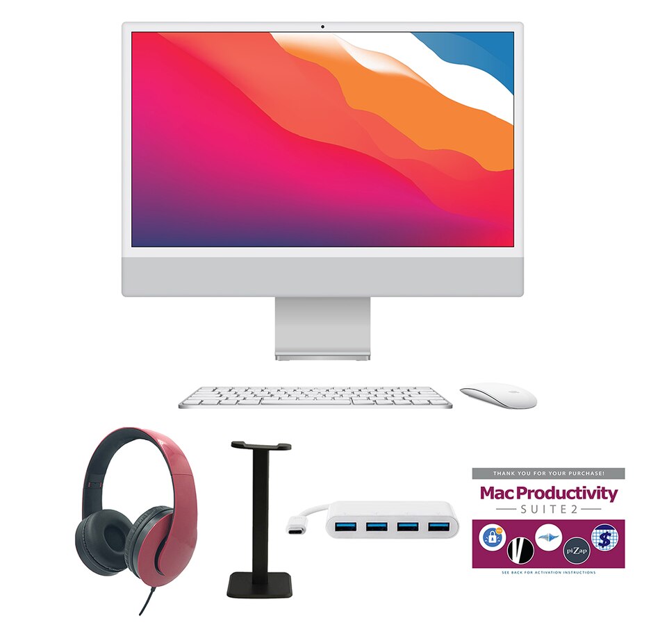 Image 739096_SLVRE.jpg, Product 739-096 / Price $2,179.99, Apple iMac 24" (M3, 8-Core CPU, 8-Core GPU, 256GB SSD, 2023) from Apple on TSC.ca's Electronics department