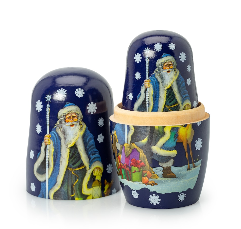 Image 739099_ALTMORE4.jpg, Product 739-099 / Price $159.95, 2024 Father Frost $5 1-Ounce Fine Silver Coin in Matryoshka Nesting Doll Presentation from The Coin Show with Steven Bromberg on TSC.ca's Coins department