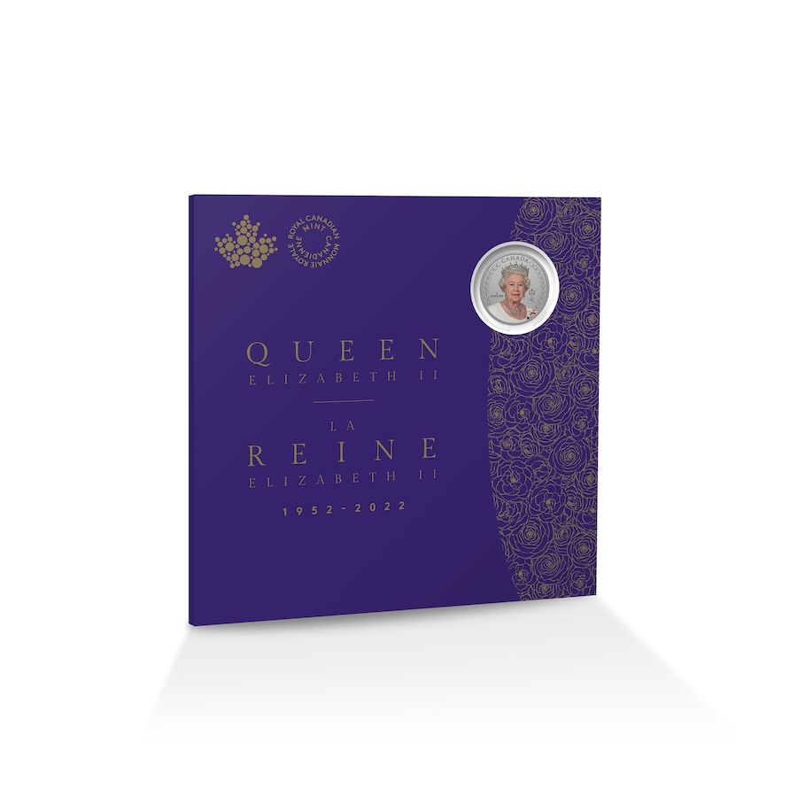 Image 739100_ALTMORE2.jpg, Product 739-100 / Price $49.95, 2022 $5 Portrait of Queen Elizabeth II Fine Silver Coin plus 3 TSC-Exclusive Bonus Coins from Royal Canadian Mint (RCM) on TSC.ca's Coins department