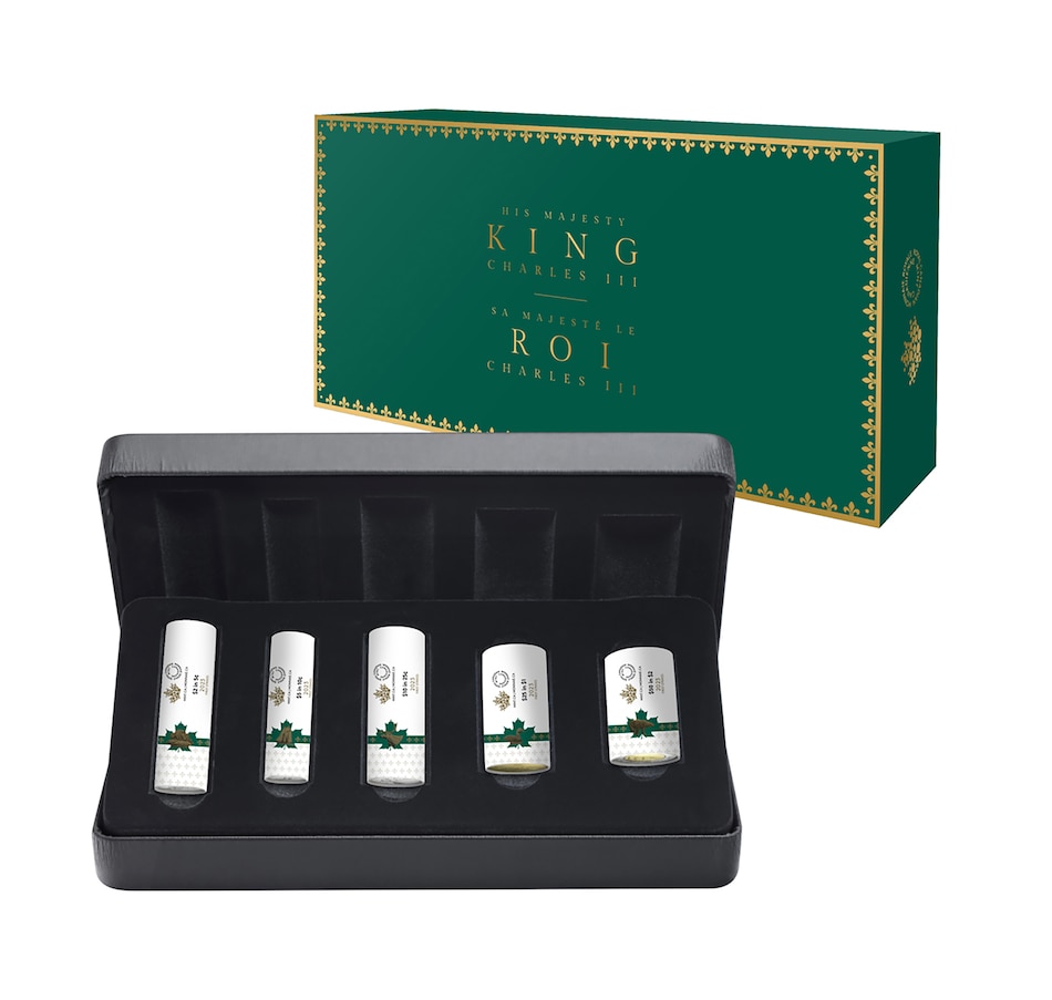 Image 739102_ALTMORE1.jpg, Product 739-102 / Price $199.95, 2023 First Coins of King Charles III Uncirculated First Strike Roll Set in Original Case (sold out from RCM) from Royal Canadian Mint (RCM) on TSC.ca's Coins department