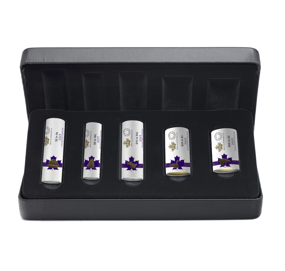Image 739103_ALTMORE2.jpg, Product 739-103 / Price $229.95, Complete 2023 Collector Edition Special Wrap Roll Coin Set including Half Dollars - Last Coins of Queen Elizabeth II (coins not issued for circulation) from Royal Canadian Mint (RCM) on TSC.ca's Coins department