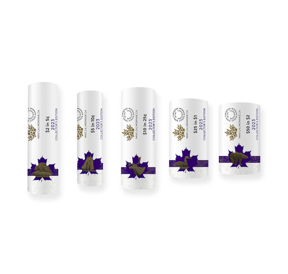 Image 739103_ALTMORE3.jpg, Product 739-103 / Price $229.95, Complete 2023 Collector Edition Special Wrap Roll Coin Set including Half Dollars - Last Coins of Queen Elizabeth II (coins not issued for circulation) from Royal Canadian Mint (RCM) on TSC.ca's Coins department