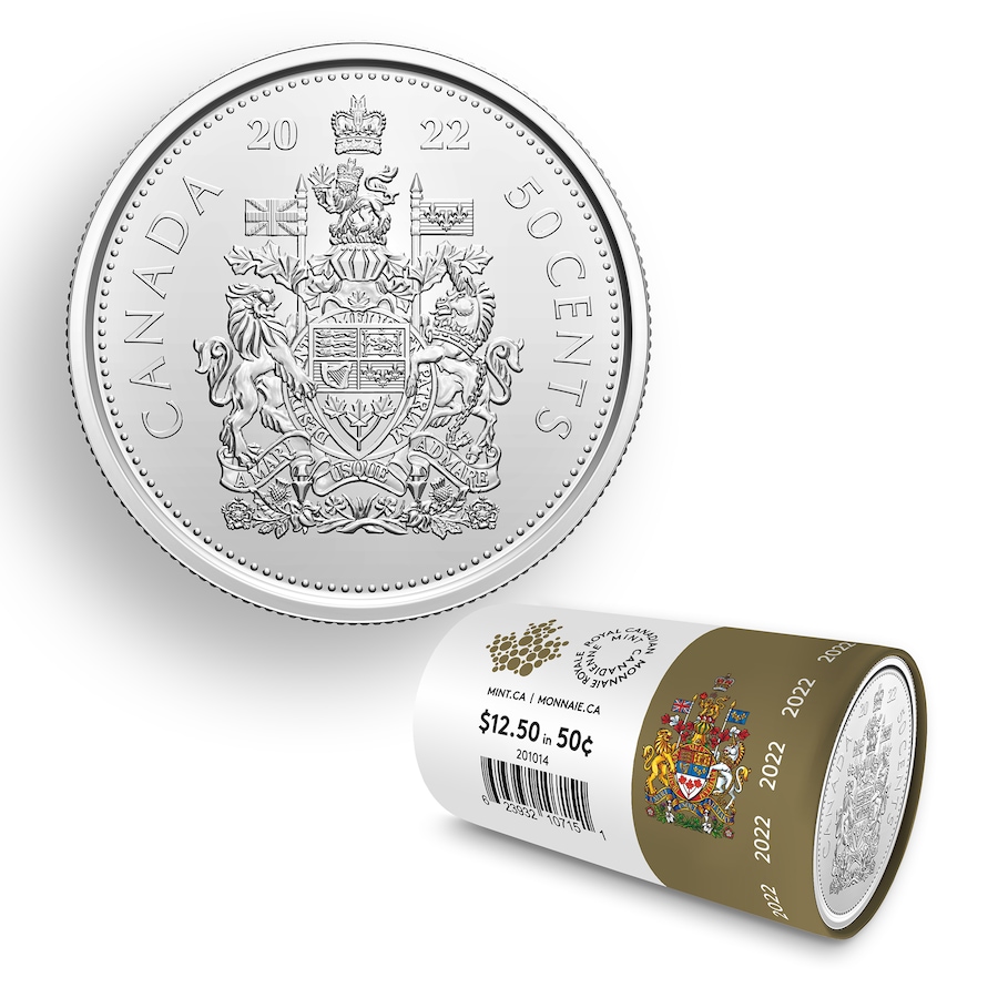 Image 739104_ALTMORE3.jpg, Product 739-104 / Price $229.95, Complete 2022 Special Wrap Roll Collection - The Final Lifetime Coin Issue of Queen Elizabeth II (including half-dollars)  from Royal Canadian Mint (RCM) on TSC.ca's Coins department