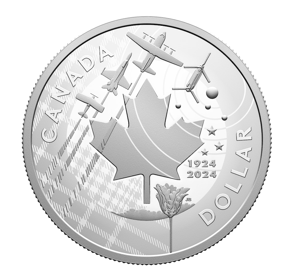 Image 739118.jpg, Product 739-118 / Price $99.95, 2024 Proof Silver Dollar 100th Anniversary of the Royal Canadian Air Force from Royal Canadian Mint (RCM) on TSC.ca's Coins department
