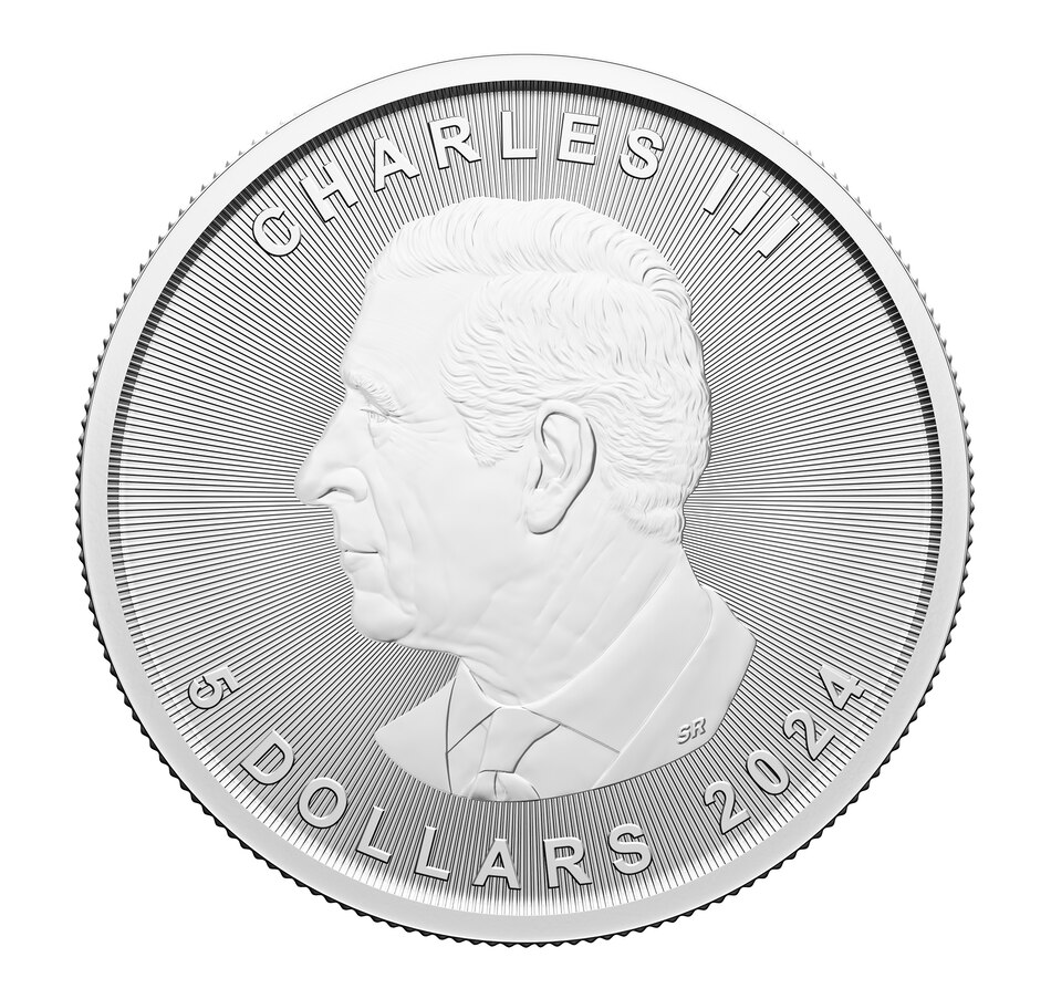 Image 739123_ALTMORE1.jpg, Product 739-123 / Price $59.95, 2024 $5 Fine Silver Maple Leaf Coin, with Congratulation Privy Mark. from Royal Canadian Mint (RCM) on TSC.ca's Coins department