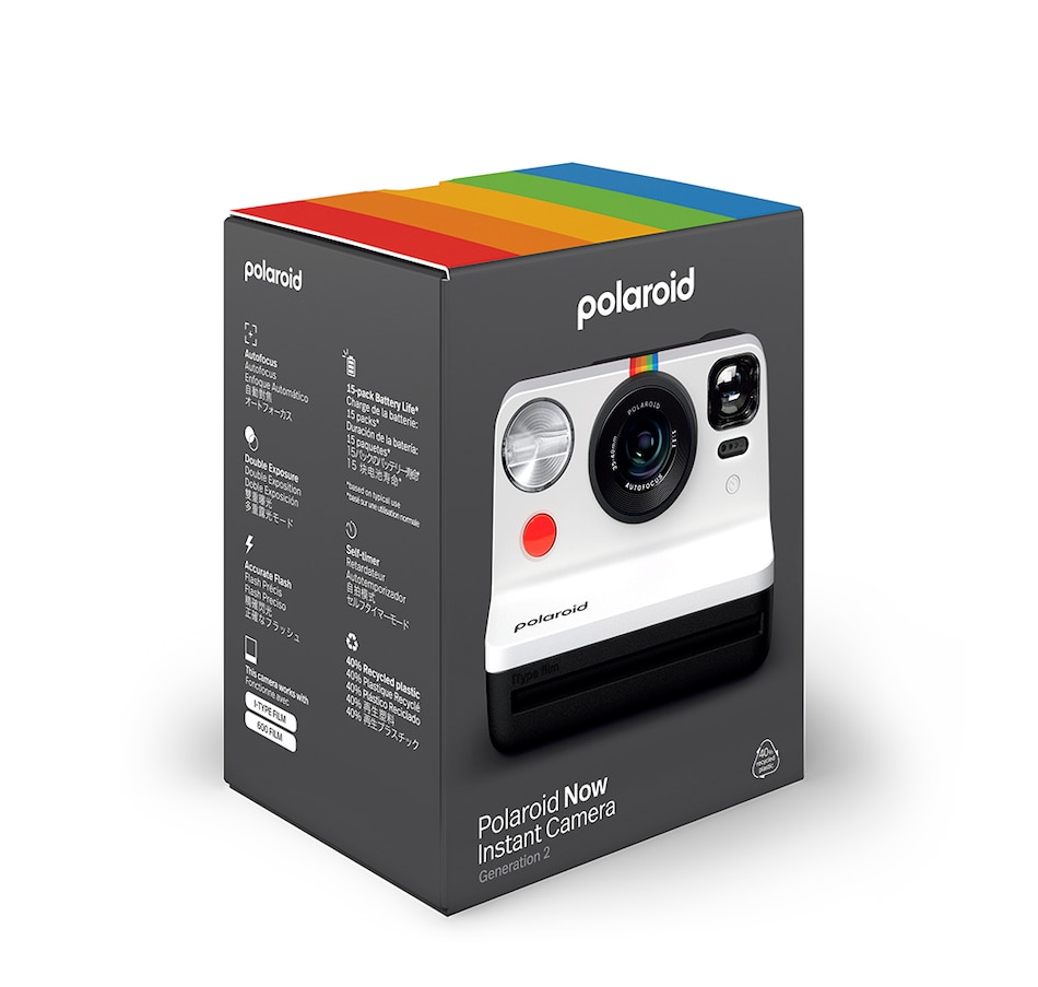 Image 739180_ALTMORE7.jpg, Product 739-180 / Price $159.99, Polaroid Now Instant Camera Gen2 (black and white) from Polaroid on TSC.ca's Toys & Hobbies department