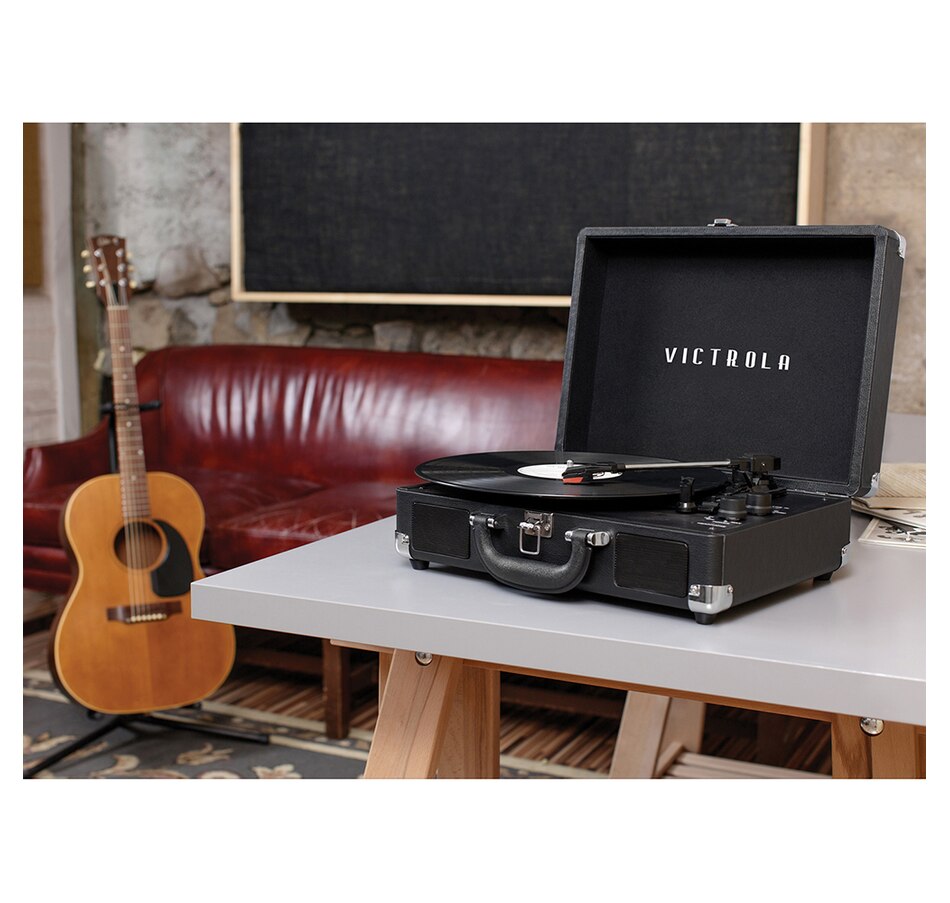 Image 739194_ALTMORE2.jpg, Product 739-194 / Price $89.99, Victrola Journey Bluetooth Suitcase Record Player (black) from Victrola on TSC.ca's Electronics department