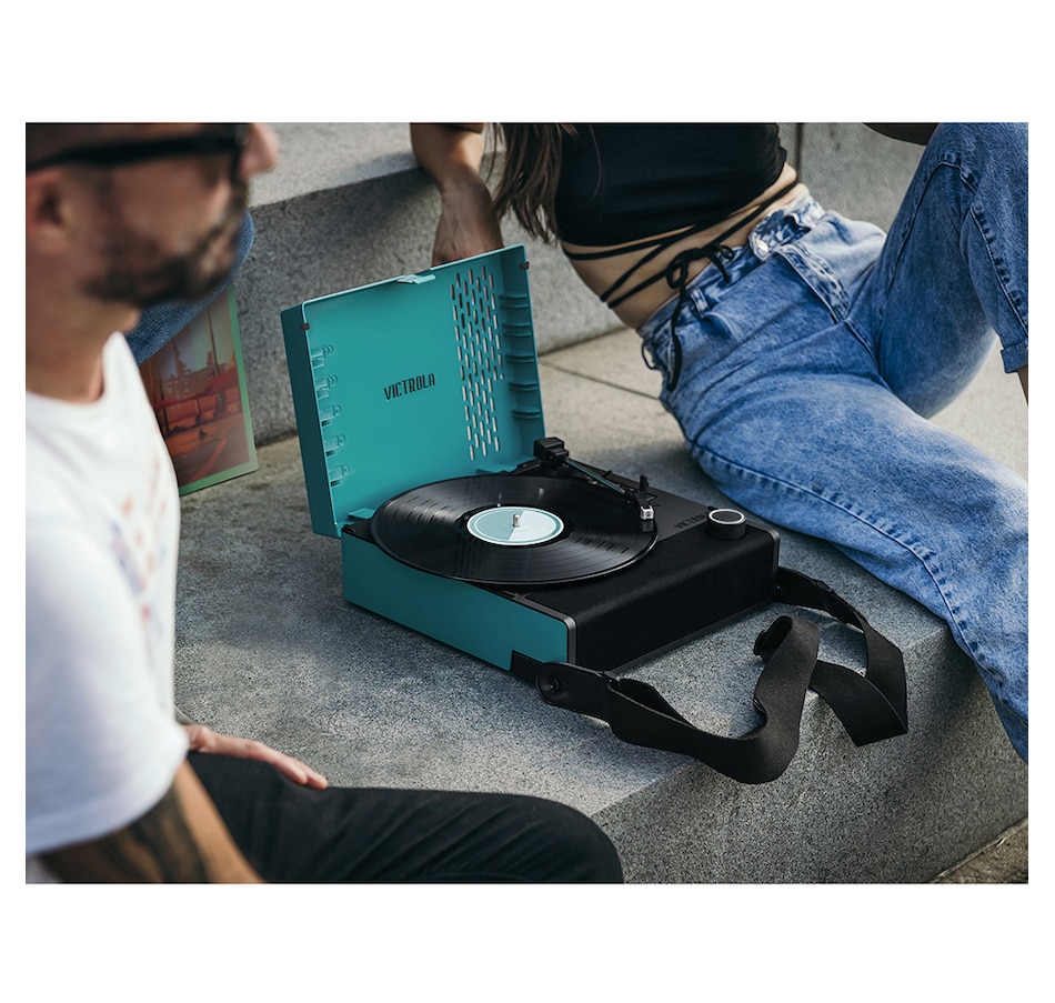 Image 739207_ALTMORE12.jpg, Product 739-207 / Price $259.99, Victrola Revolution GO Portable Record Player (blue) from Victrola on TSC.ca's Electronics department