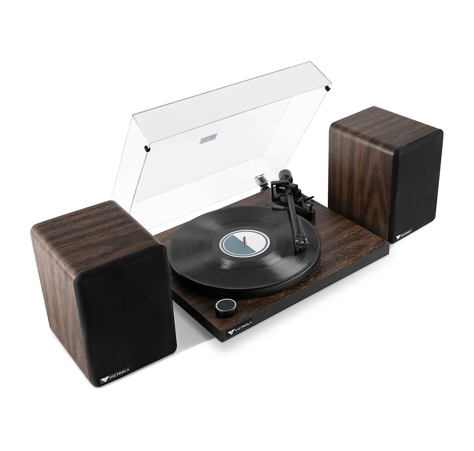 Image 739213_ALTMORE2.jpg, Product 739-213 / Price $529.99, Victrola Premiere T1 Turntable System with M1 Bookshelf Monitor Speakers (espresso) from Victrola on TSC.ca's Electronics department