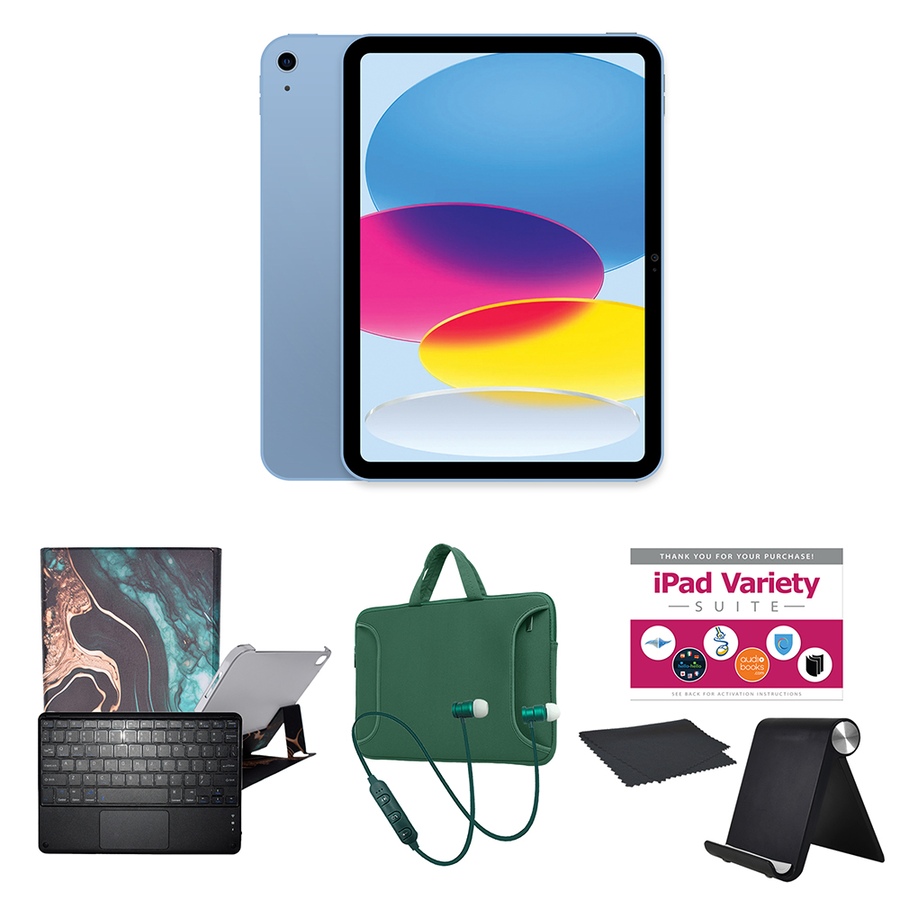 Image 739220_BUNTG.jpg, Product 739-220 / Price $1,010.99 - $1,210.94, Apple iPad 10.9" 64GB or 256GB Tablet Bundle (10th-gen; 2022) from Apple on TSC.ca's Electronics department