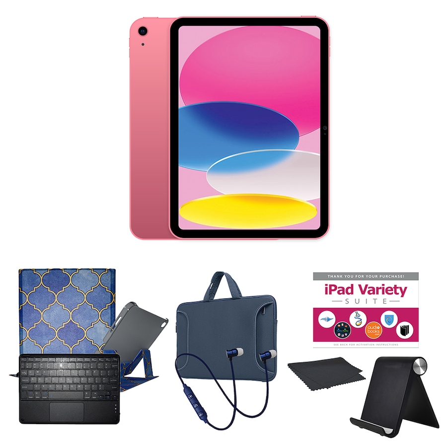 Image 739220_PBURN.jpg, Product 739-220 / Price $1,010.99 - $1,210.94, Apple iPad 10.9" 64GB or 256GB Tablet Bundle (10th-gen; 2022) from Apple on TSC.ca's Electronics department