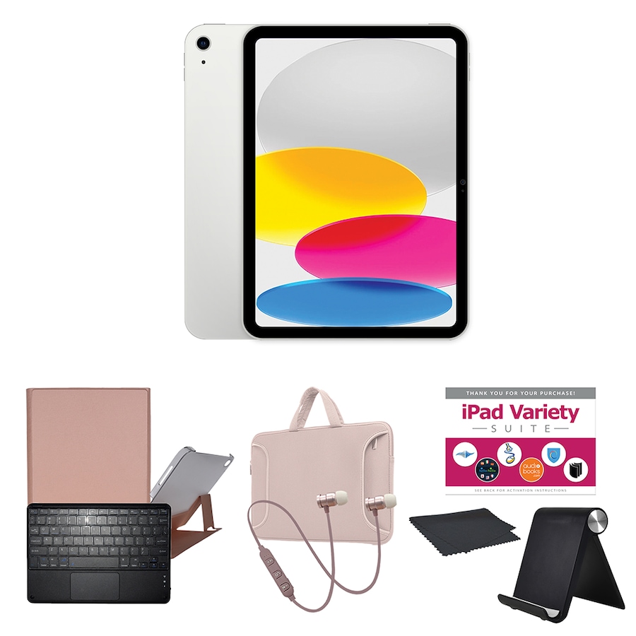 Image 739220_SIRGD.jpg, Product 739-220 / Price $1,010.99 - $1,210.94, Apple iPad 10.9" 64GB or 256GB Tablet Bundle (10th-gen; 2022) from Apple on TSC.ca's Electronics department