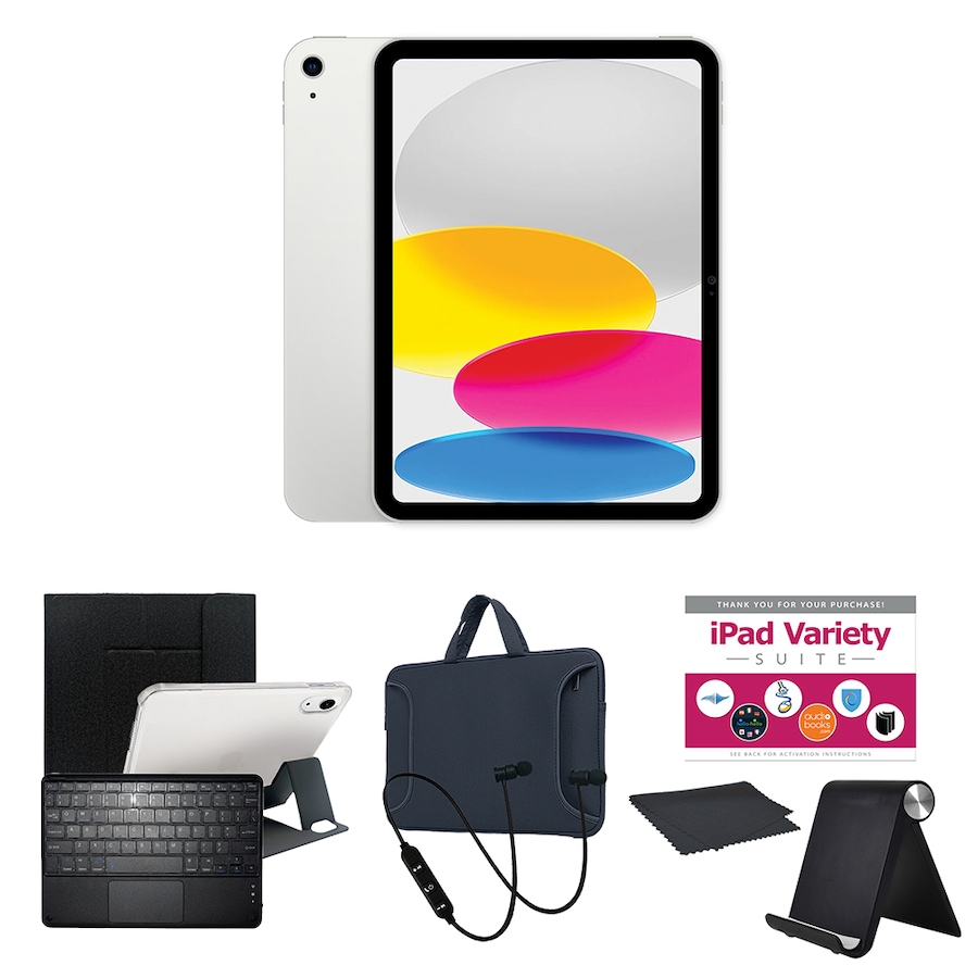 Image 739220_SLK.jpg, Product 739-220 / Price $1,010.99 - $1,210.94, Apple iPad 10.9" 64GB or 256GB Tablet Bundle (10th-gen; 2022) from Apple on TSC.ca's Electronics department