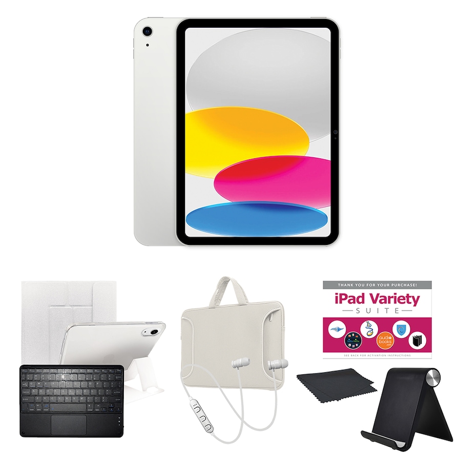 Image 739220_SRW.jpg, Product 739-220 / Price $1,010.99 - $1,210.94, Apple iPad 10.9" 64GB or 256GB Tablet Bundle (10th-gen; 2022) from Apple on TSC.ca's Electronics department