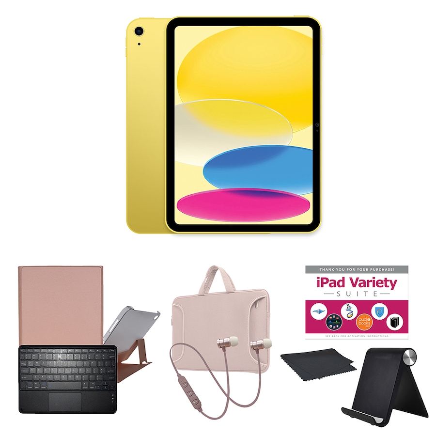Image 739220_YRSG.jpg, Product 739-220 / Price $1,010.99 - $1,210.94, Apple iPad 10.9" 64GB or 256GB Tablet Bundle (10th-gen; 2022) from Apple on TSC.ca's Electronics department