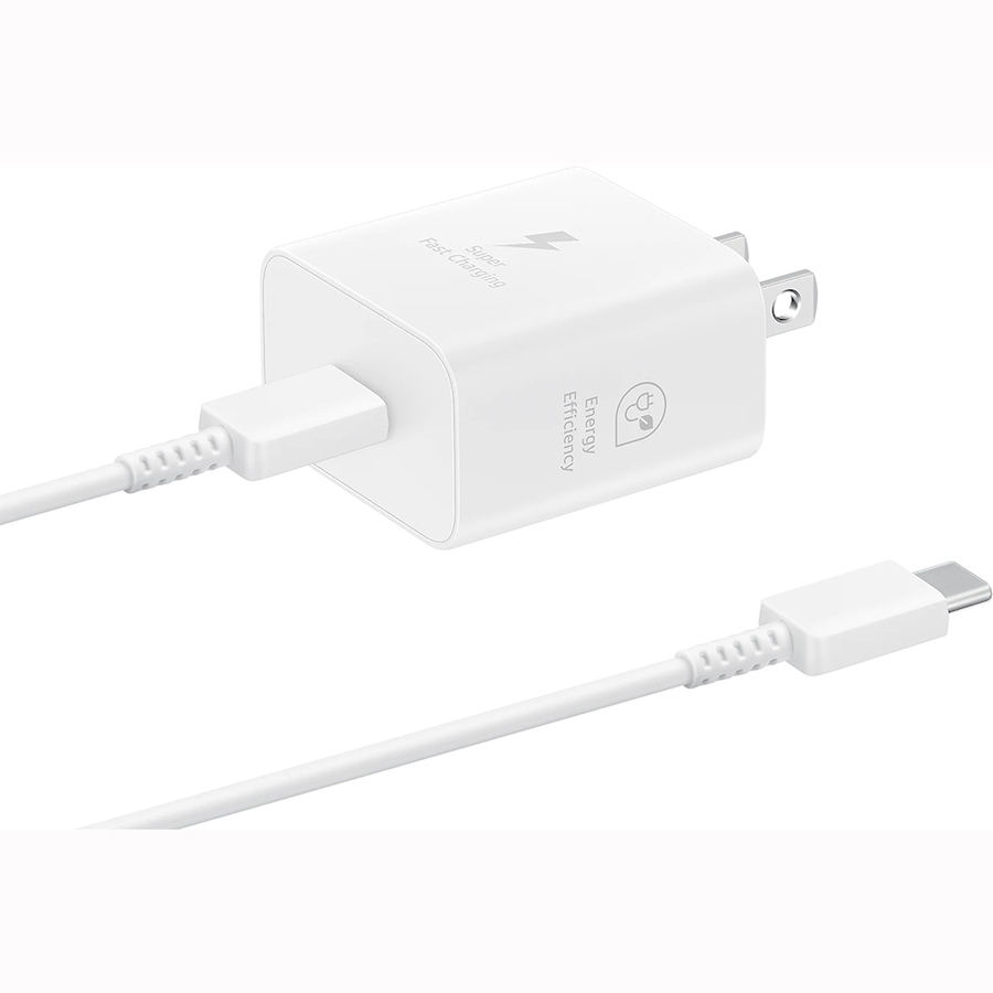 Image 739222_ALTMORE3.jpg, Product 739-222 / Price $49.99, Samsung 25W Power Adapter (with cable, white) from Samsung on TSC.ca's Electronics department