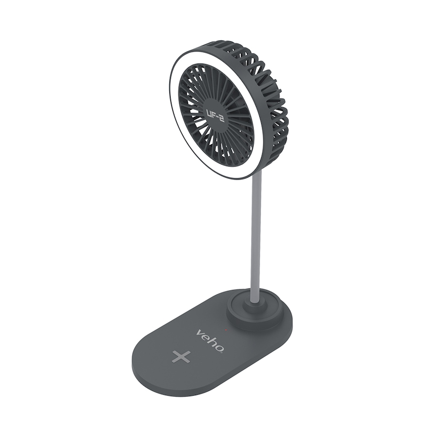 Image 739247_ALTMORE1.jpg, Product 739-247 / Price $69.99, Veho UF-2 3-in-1 Desktop Station (USB fan, Qi wireless charger/LED lamp) from Veho on TSC.ca's Electronics department