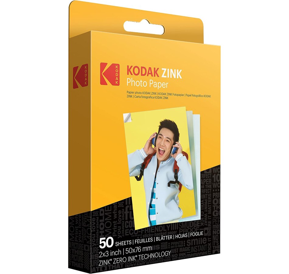 Kodak 2" x 3" Premium Zink Photo Paper (50 sheets)