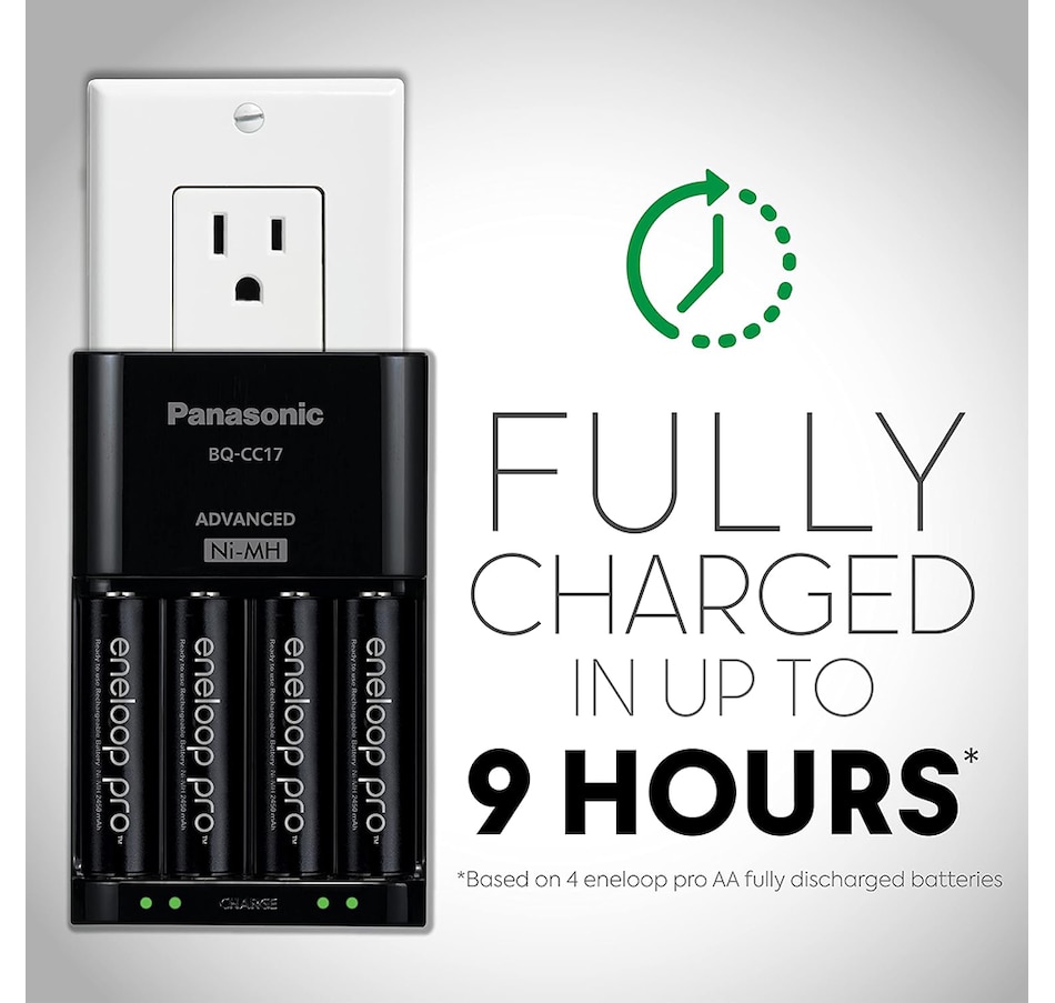 Image 739274_ALTMORE3.jpg, Product 739-274 / Price $59.99, Panasonic Eneloop Advanced Battery Charger Pack and AAA Eneloop Pro (pack of 4) from Panasonic on TSC.ca's Electronics department