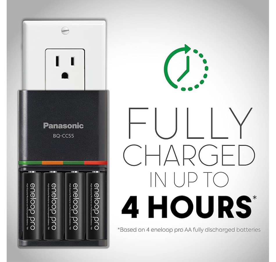Image 739280_ALTMORE3.jpg, Product 739-280 / Price $69.99, Panasonic Eneloop Advanced 4-Hour Quick Battery Charger with AAA Eneloop Pro (pack of 4) from Panasonic on TSC.ca's Electronics department
