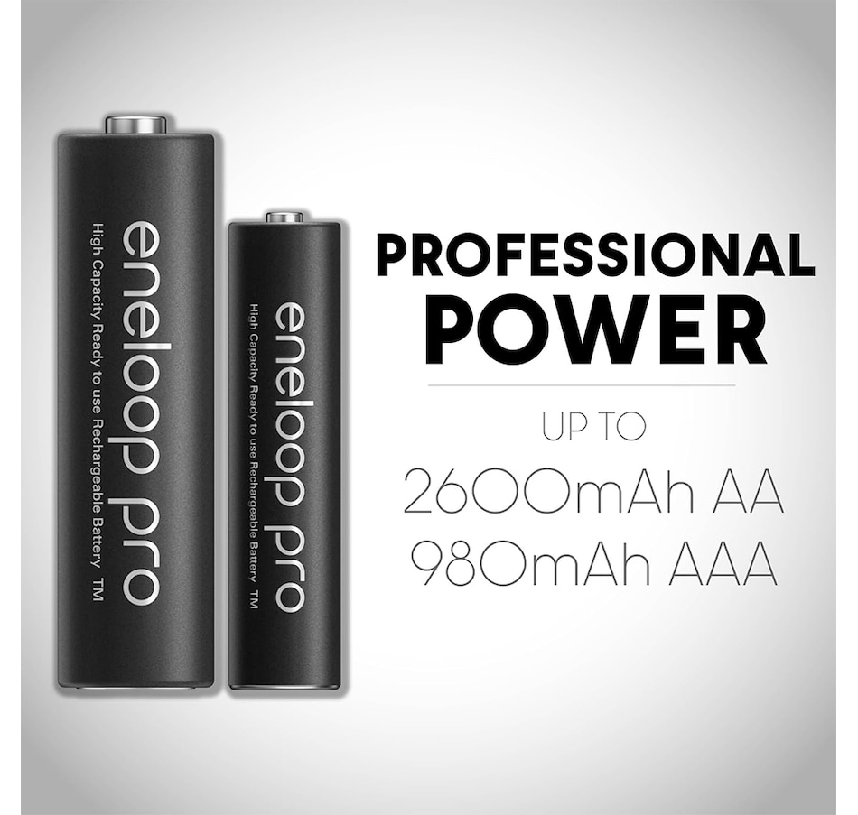 Image 739284_ALTMORE2.jpg, Product 739-284 / Price $59.99, Panasonic Eneloop Pro AAA Ni-MH Pre-Charged Rechargeable Batteries (pack of 8) from Panasonic on TSC.ca's Electronics department