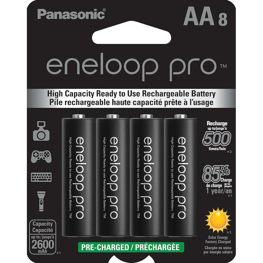 Image 739285.jpg, Product 739-285 / Price $59.99, Panasonic Eneloop Pro AA New Ni-MH Pre-Charged Rechargeable Batteries (pack of 8) from Panasonic on TSC.ca's Electronics department
