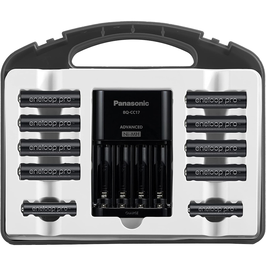 Image 739293_ALTMORE2.jpg, Product 739-293 / Price $99.99, Panasonic Eneloop Pro Power Pack, 8x AA, 2x AAA, with Advanced Individual Battery Charger and Plastic Storage Case from Panasonic on TSC.ca's Electronics department