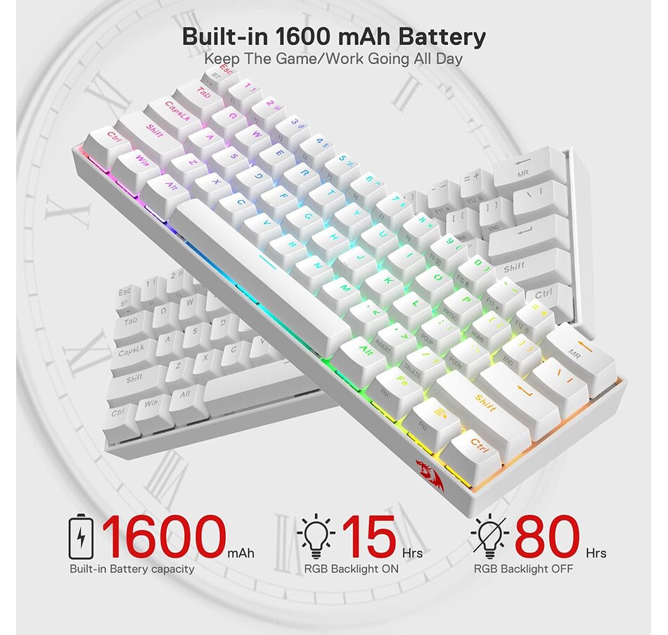 Image 739295_ALTMORE6.jpg, Product 739-295 / Price $79.99, Redragon K530 Pro Draconic 60% Wireless RGB Mechanical Keyboard (tactile brown switches) from Redragon on TSC.ca's Toys & Hobbies department