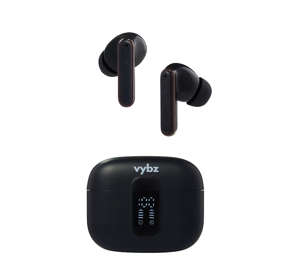 Image 739297_BLK.jpg, Product 739-297 / Price $79.99, VYBZ Pro Wireless ANC Earbuds with Clear Case from Vybz on TSC.ca's Electronics department
