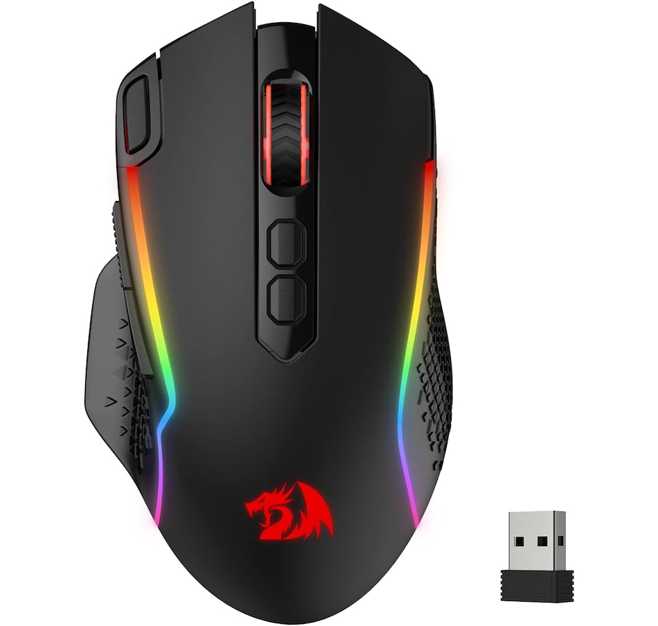 Image 739312.jpg, Product 739-312 / Price $44.99, Redragon M810 Pro Wired/Wireless Gaming Mouse (10,000 DPI, rapid fire key) from Redragon on TSC.ca's Toys & Hobbies department
