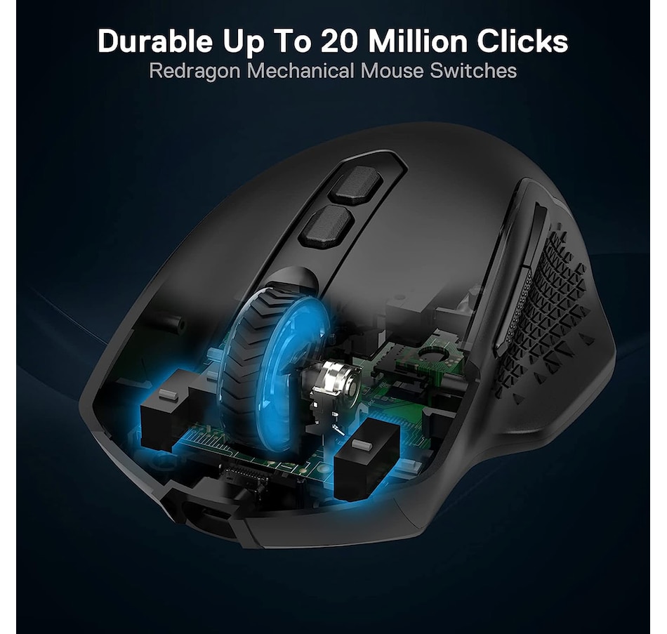 Image 739312_ALTMORE5.jpg, Product 739-312 / Price $44.99, Redragon M810 Pro Wired/Wireless Gaming Mouse (10,000 DPI, rapid fire key) from Redragon on TSC.ca's Toys & Hobbies department