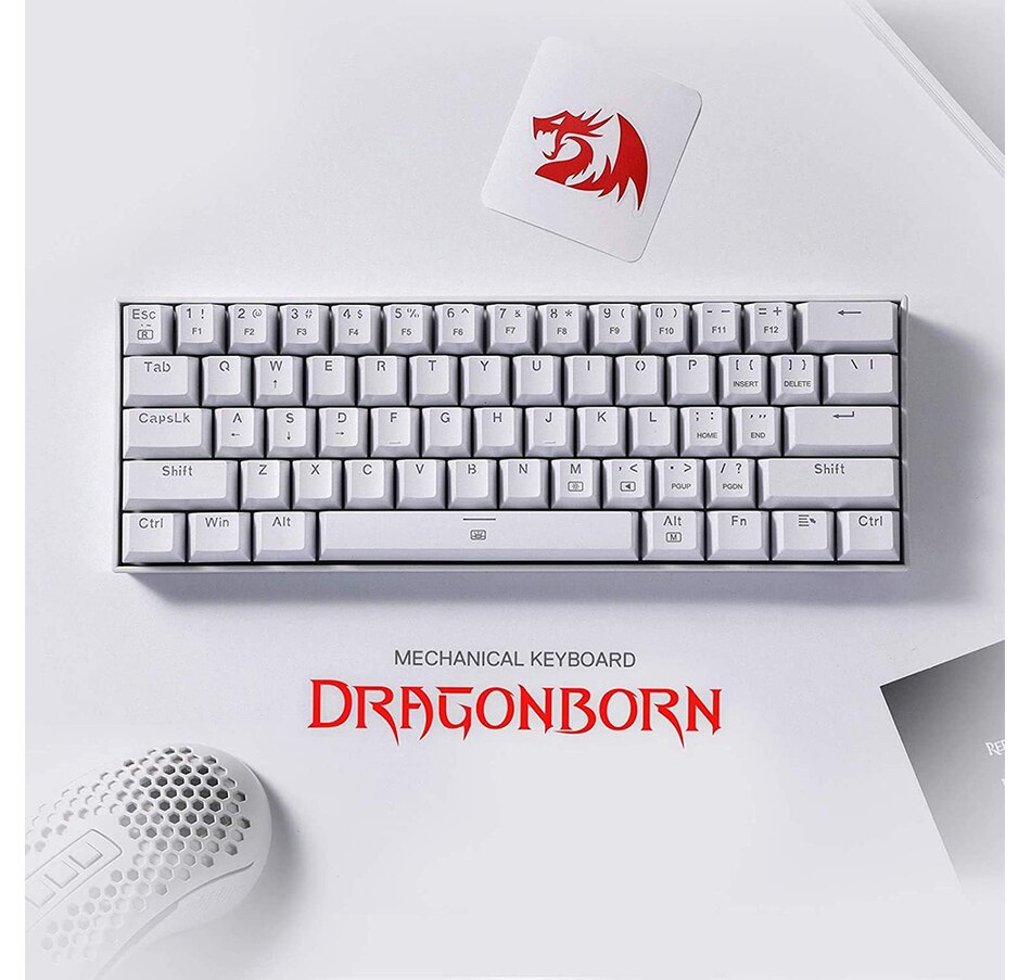 Image 739315_ALTMORE1.jpg, Product 739-315 / Price $62.99, Redragon K630 Dragonborn 60% Wired RGB Gaming Keyboard (tactile blue switches) from Redragon on TSC.ca's Toys & Hobbies department