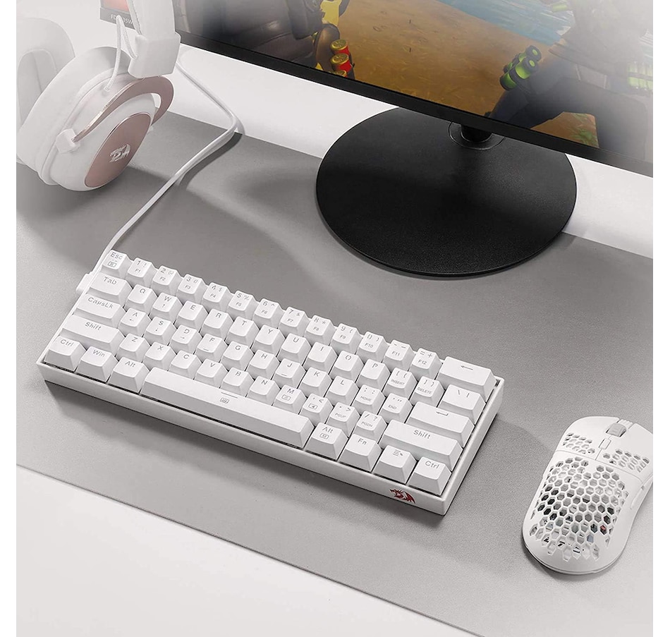 Image 739315_ALTMORE8.jpg, Product 739-315 / Price $62.99, Redragon K630 Dragonborn 60% Wired RGB Gaming Keyboard (tactile blue switches) from Redragon on TSC.ca's Toys & Hobbies department