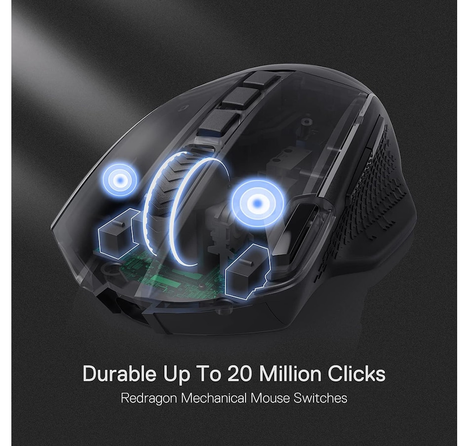 Image 739319_ALTMORE6.jpg, Product 739-319 / Price $64.99, Redragon M991 Wired/Wireless Gaming Mouse (19,000 DPI) from Redragon on TSC.ca's Toys & Hobbies department