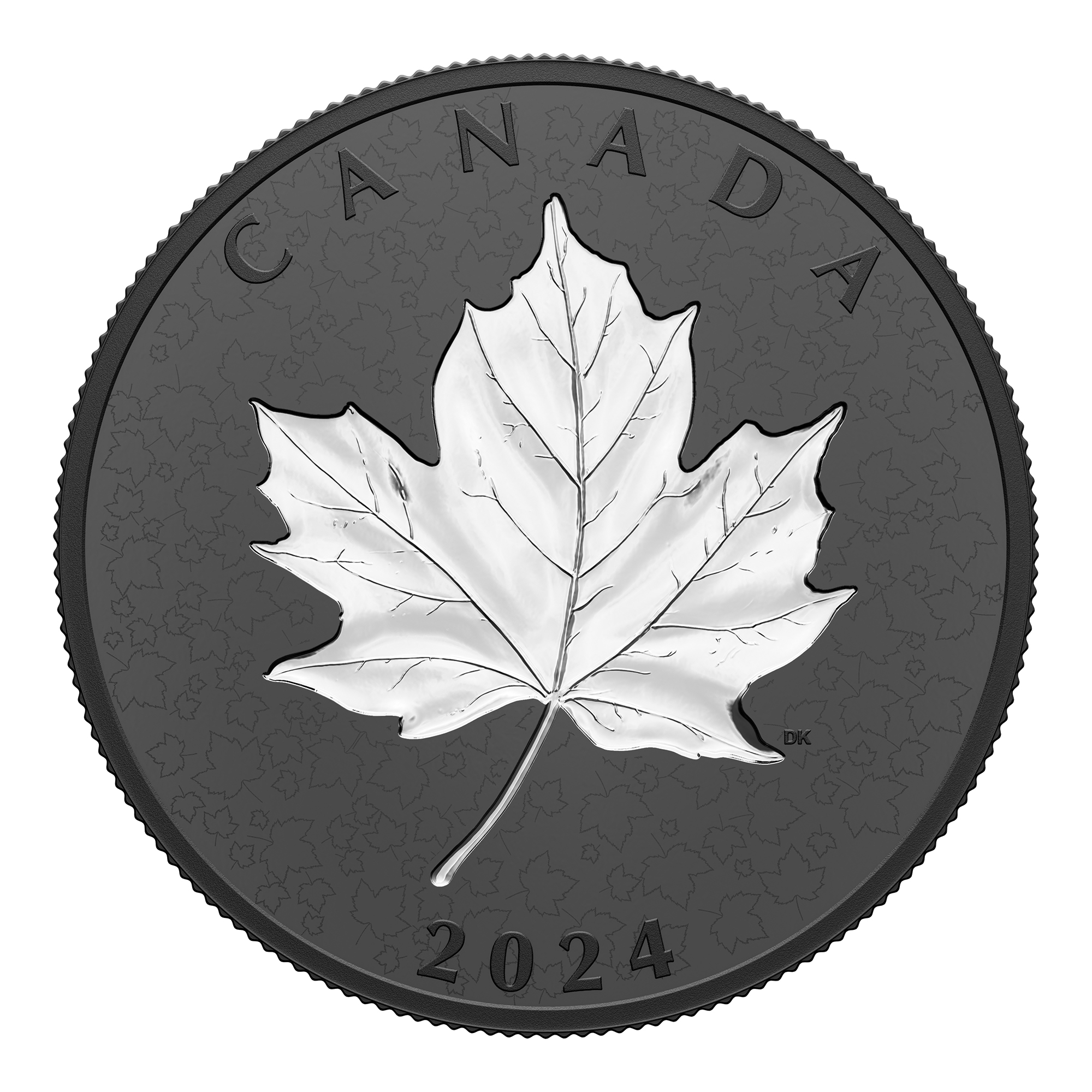 2024 Five Ounce $50 Fine Silver Coin Maple Leaves in Motion - TSC.ca