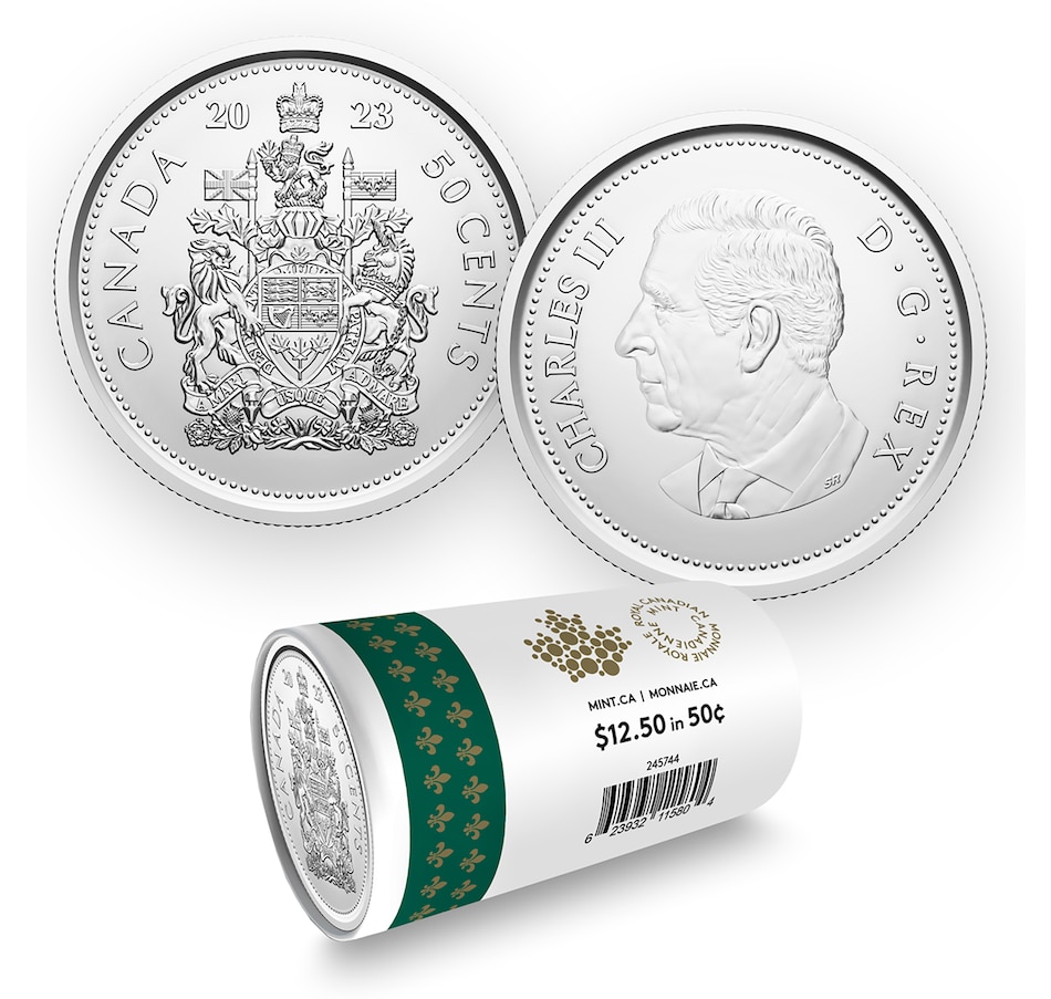 Coins - Canadian Mint Products - 2023 Half Dollar Coin Roll of King ...