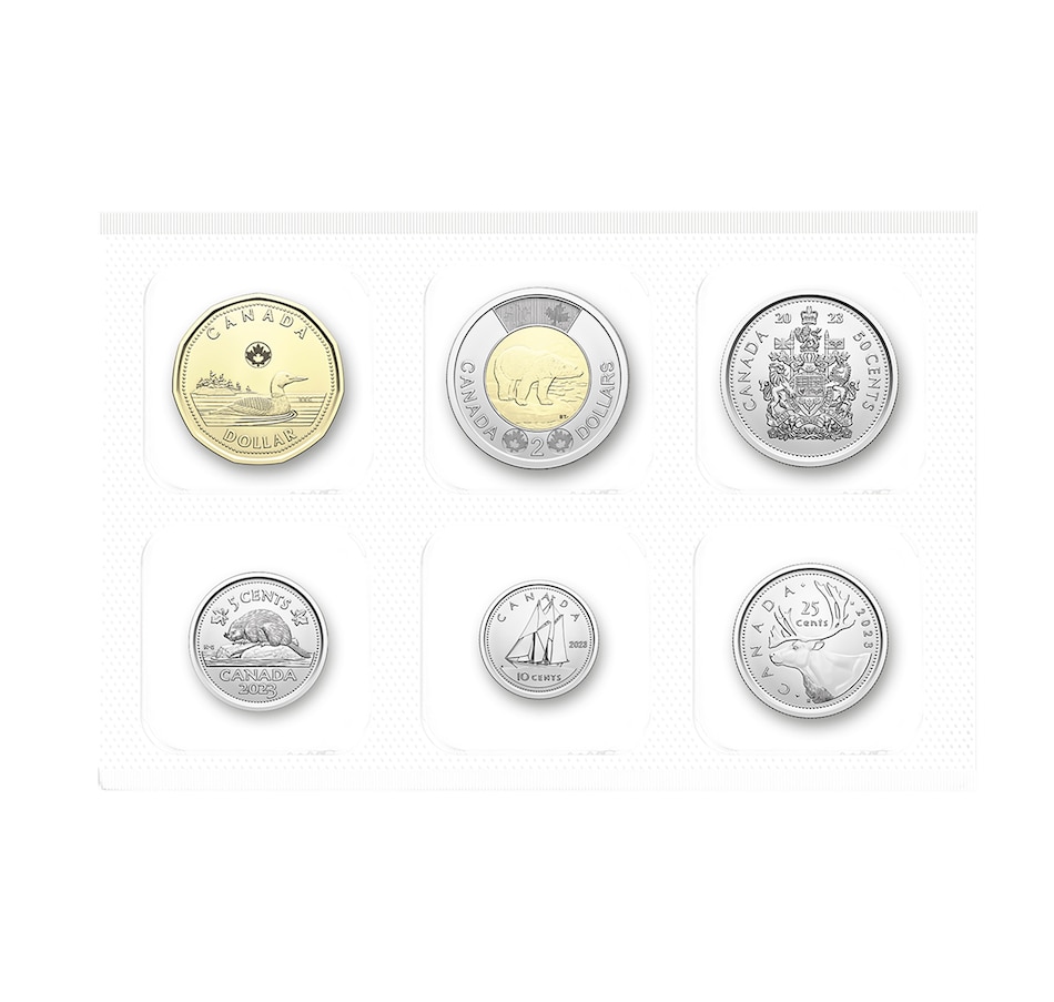 Image 739356_ALTMORE1.jpg, Product 739-356 / Price $42.95, 2023 First Coins of King Charles III Uncirculated Coin Set from Royal Canadian Mint (RCM) on TSC.ca's Coins department