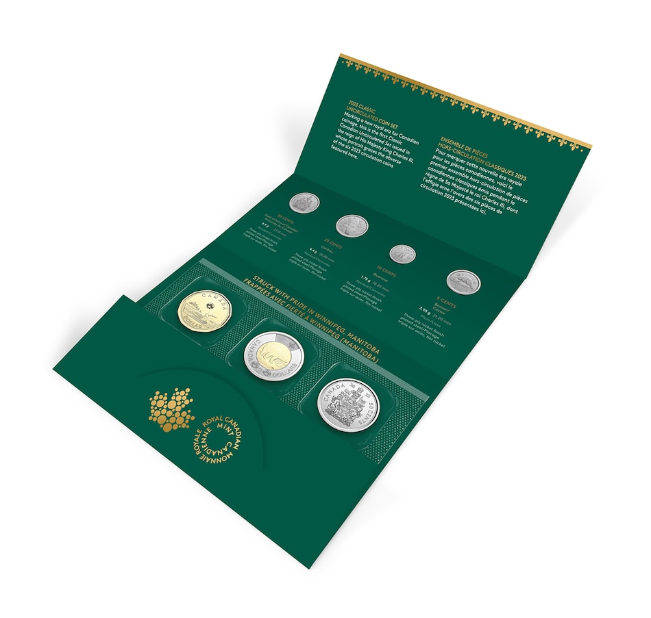 Image 739356_ALTMORE11.jpg, Product 739-356 / Price $42.95, 2023 First Coins of King Charles III Uncirculated Coin Set from Royal Canadian Mint (RCM) on TSC.ca's Coins department