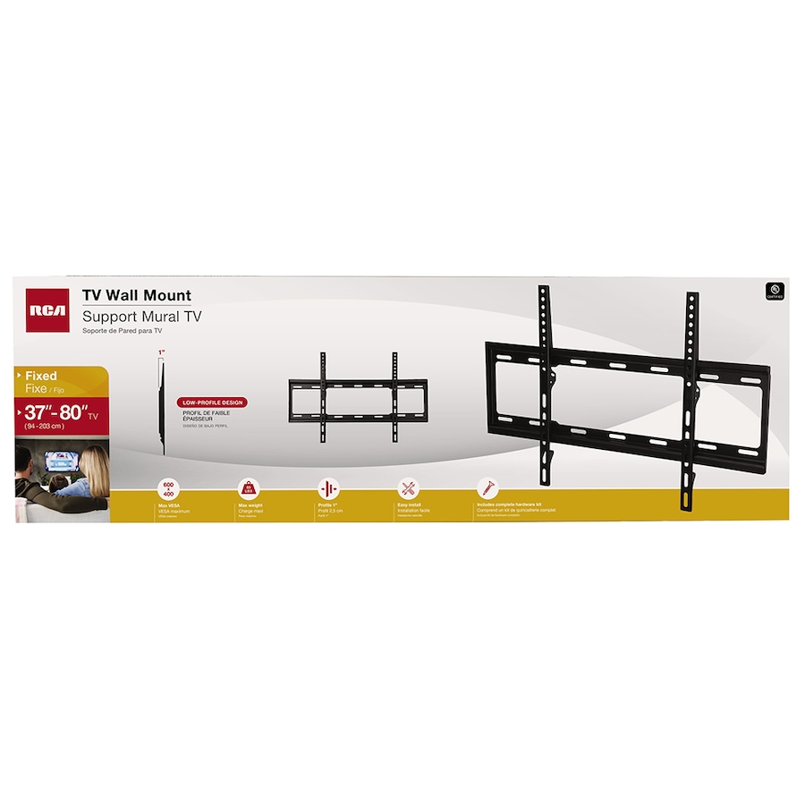 Image 739492_ALTMORE3.jpg, Product 739-492 / Price $44.99, RCA Fixed TV Wall Mount (37" to 80") from RCA on TSC.ca's Electronics department