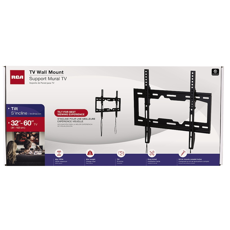 Image 739494_ALTMORE3.jpg, Product 739-494 / Price $44.99, RCA Tilt TV Wall Mount (32" to 60") from RCA on TSC.ca's Electronics department
