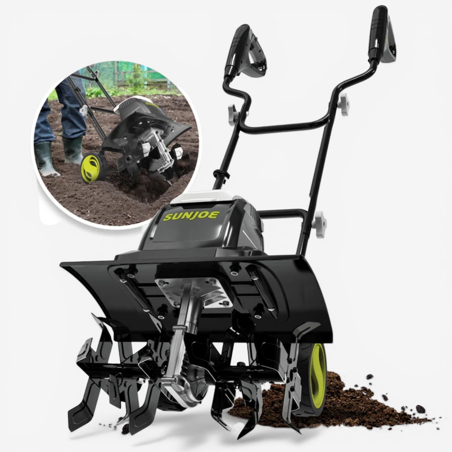 Image 739522_ALTMORE1.jpg, Product 739-522 / Price $299.99, Sun Joe 15-Amp 16" Electric Tiller/Cultivator with 6" Wheels from Snow Joe & Sun Joe on TSC.ca's Home & Garden department