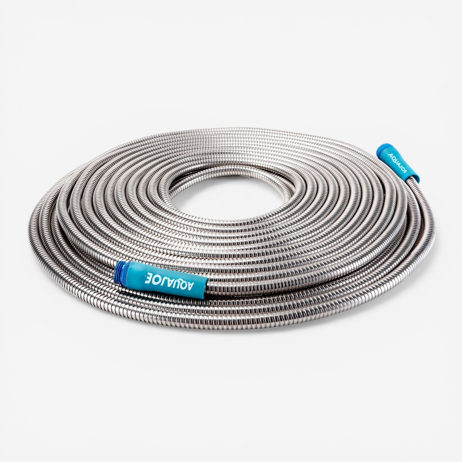 Image 739537_ALTMORE2.jpg, Product 739-537 / Price $99.99, Aqua Joe 75' Heavy-Duty Spiral Constructed Stainless Steel Metal Garden Hose from Snow Joe & Sun Joe on TSC.ca's Home & Garden department