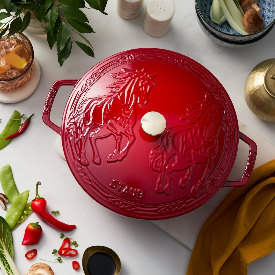 Image 739574_ALTMORE2.jpg, Product 739-574 / Price $299.99, Staub La Cocotte 4.8L Cast-Iron Round Year of the Horse French Oven from Staub on TSC.ca's Kitchen department