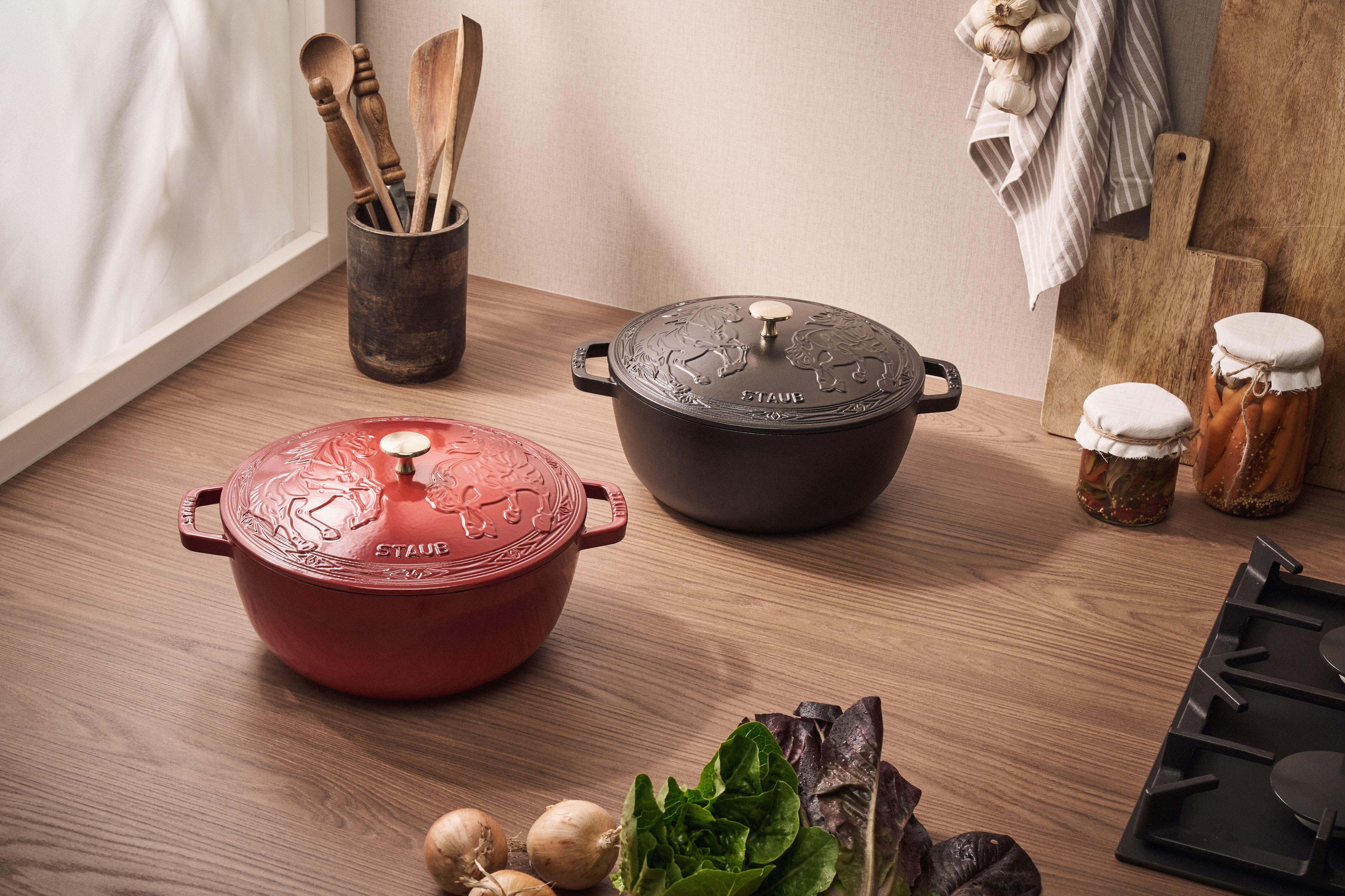 Staub La Cocotte 4.8L Cast-Iron Round Year of the Horse French