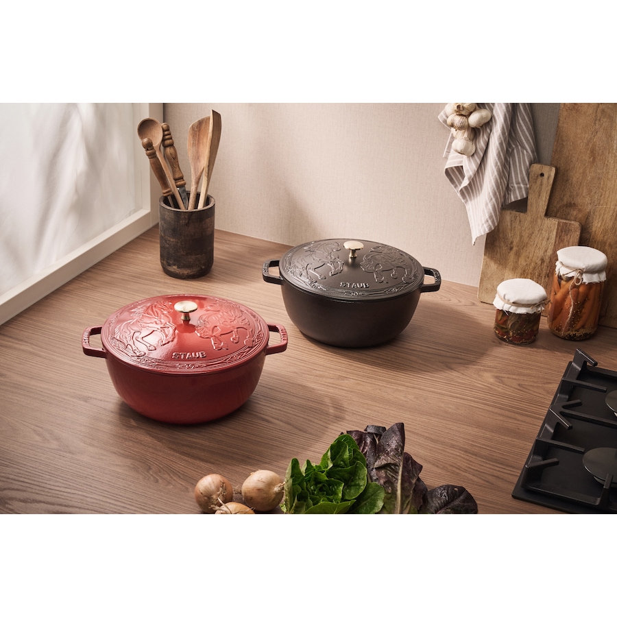 Image 739574_ALTMORE5.jpg, Product 739-574 / Price $299.99, Staub La Cocotte 4.8L Cast-Iron Round Year of the Horse French Oven from Staub on TSC.ca's Kitchen department